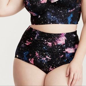 Plus size galaxy bikini bottom